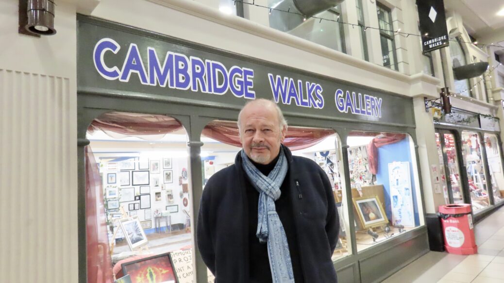 Artist Tony Wynne is exhibiting his artwork in the Cambridge Walks Gallery in Southport. Photo by Andrew Brown Stand Up For Southport