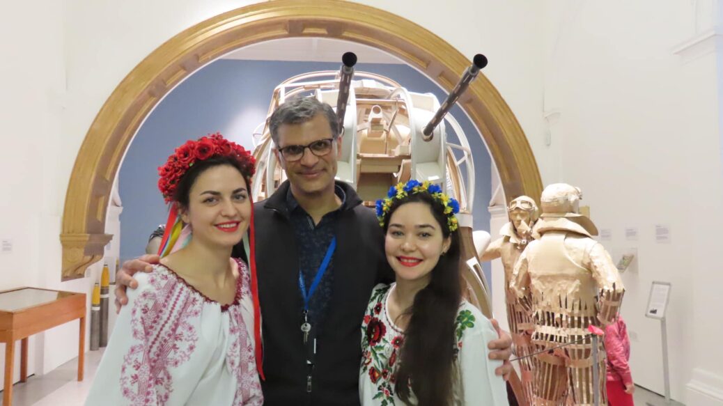 Vita Mahlovana (left), Suhail Shaikh (centre) and Nina Karetska (right) at The Atkinson in Southport. Photo by Andrew Brown Stand Up For Southport