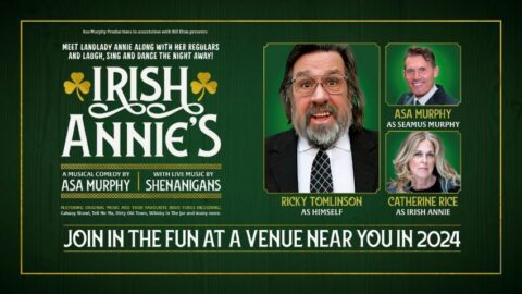Ricky Tomlinson to star in Irish Annie’s musical comedy at The Atkinson in Southport