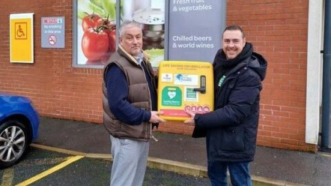 Defibrillators installed at two Southport SPAR stores after work by Southport Saviours and James Hall & Co. Ltd
