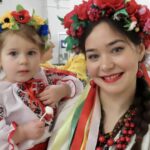 Visitors enjoyed the Ukrainian Day Celebrations at The Atkinson in Southport. Nina Karetska with daughter Emilia. Photo by Andrew Brown Stand Up For Southport