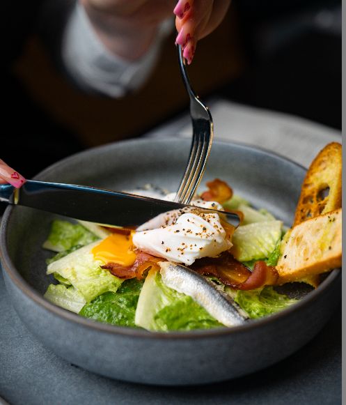 The Vincent Hotel in Southport town centre has launched a new February Specials set menu. Dishes include Caesar Salad, Smoked Pancetta & Poached Egg). Photo by Bertie Cunningham Southport BID