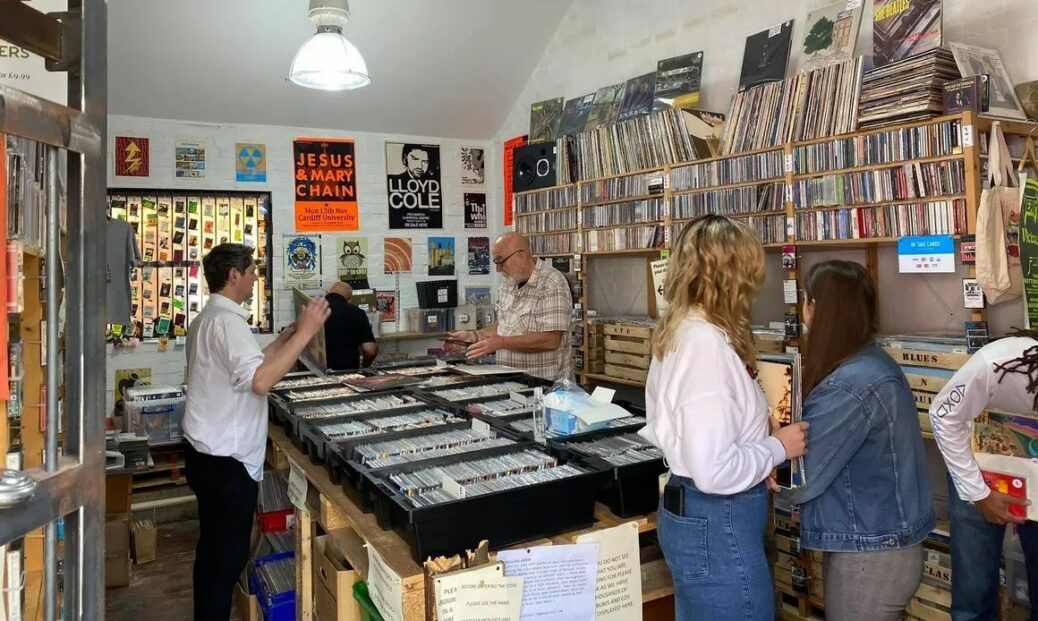 The Vinyl Finders shop on Wesley Street in Southport. Photo by Tony Wynne