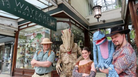 Dinosaurs bring free family fun to Wayfarers Shopping Arcade in Southport this Easter