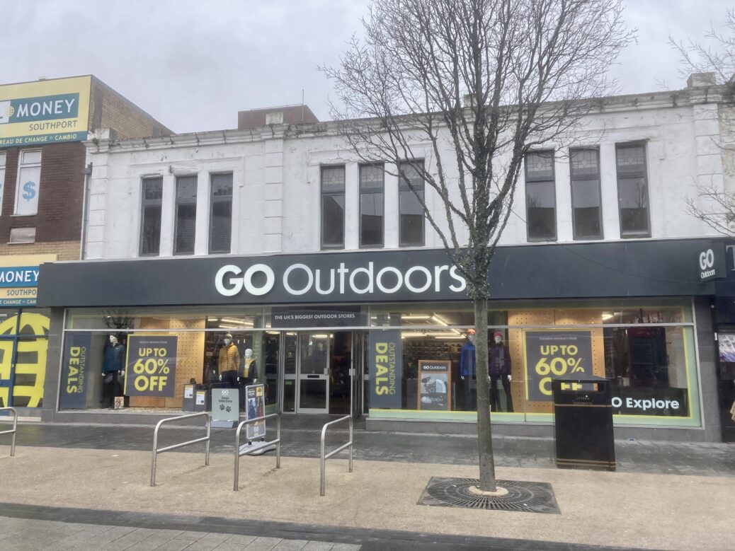 Go Outdoors on Tulketh Street in Southport. Photo by Andrew Brown Stand Up For Southport