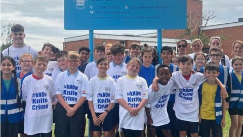 School children in Sefton join in series of events to support #kNOwKnifeCrime campaign