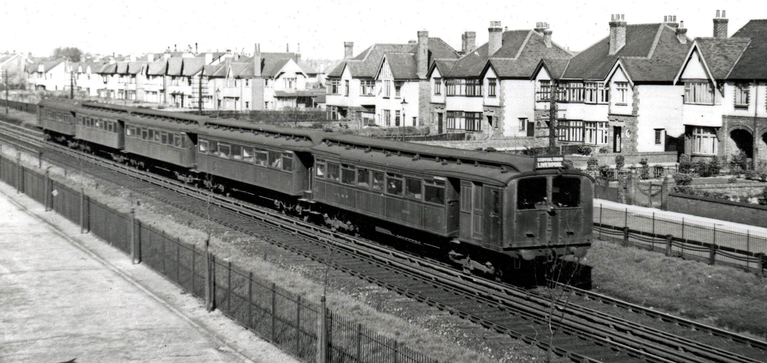 Merseyrail's Southport line is celebrating 120 years of electric train services  L&Y Stock 1935 - Hillside. (Paul Gorton Collection)