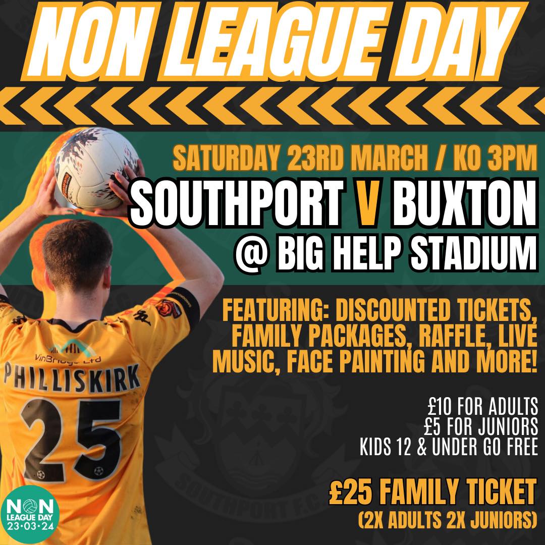 Supporters are invited to enjoy Non League Day at Southport FC 