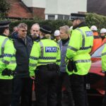 Merseyside Police and local residents protect against attempts by openeach to install new ultrafast broadband equipment in Southport