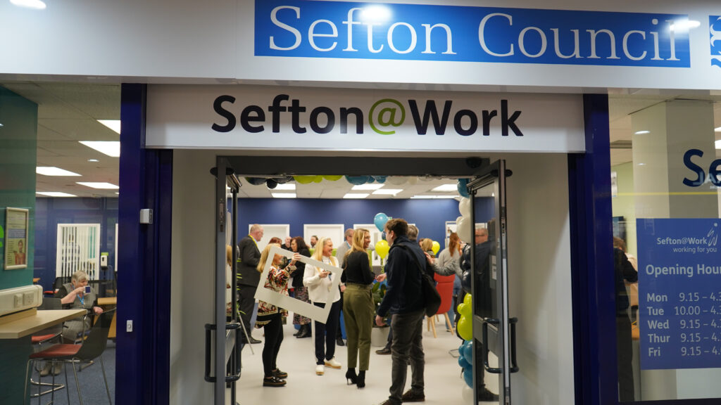 Sefton@Work brought residents, council staff, partners, and politicians together to celebrate the opening of their new and improved premises at Bootle Strand