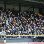 Southport FC supporters at The Big Help Stadium. Photo by Julia Urwin