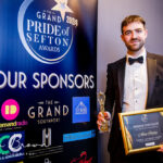 Alex Rigby won the Sefton Charity Champion Of The Year, sponsored by Communications Plus, at the 2024 Pride Of Sefton Awards at the Grand in Southport. Photo by Kevin Brown Photography