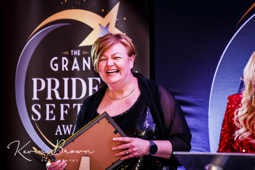 Holy Trinity Primary School in Southport has been crowned the 2024 Sefton School Of The Year, sponsored by Southport College, at the Grand Pride Of Sefton Awards. Southport Education Group Principal Michelle Brabner, Photo by Kevin Brown Photography