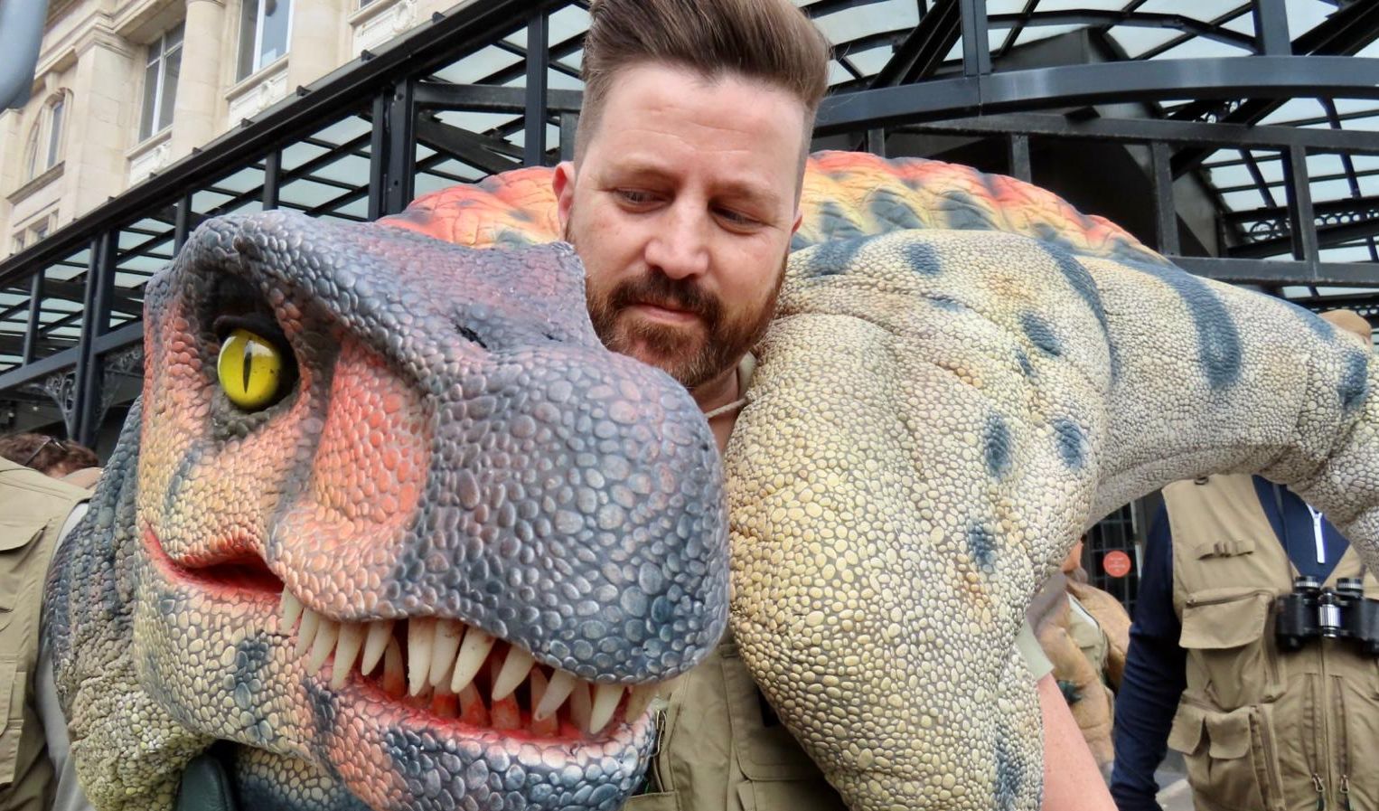 G Models and Casting Agency brought some of their anamatronic dinosaurs to meet families on the final day of the Southport BID DinoTown attraction. Photo by Andrew Brown Stand Up For Southport