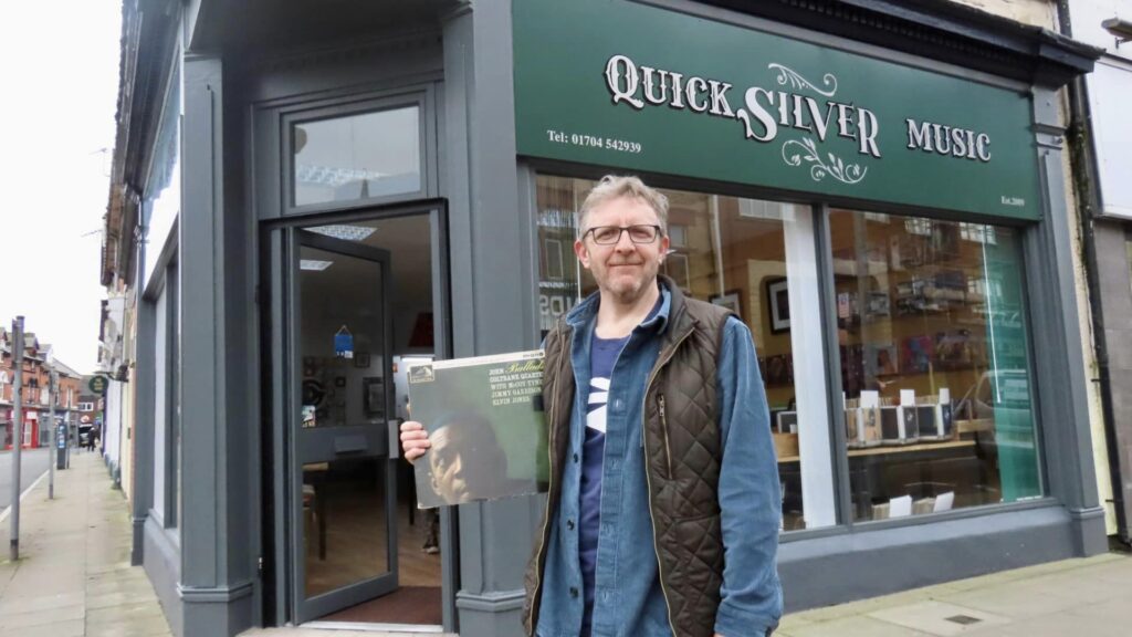 The new Quicksilver Music record store, owned by Dave Thornley, has now opened at 1 Market Street in Southport. Photo by Andrew Brown Stand Up For Southport