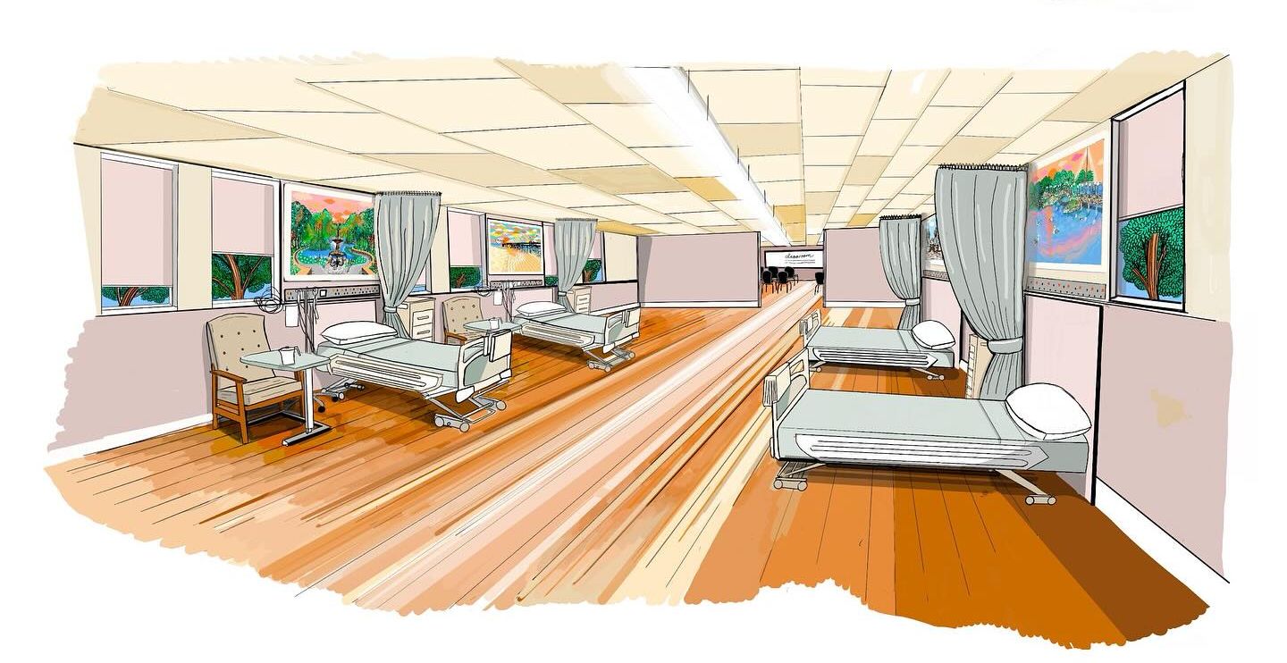 Southport College is thrilled to announce the creation of brand new, state-of-the-art mock hospital wards after securing £2.3 million funding from the Department for Educations T-Level Capital Project. Artists impression by Ruth Spillane