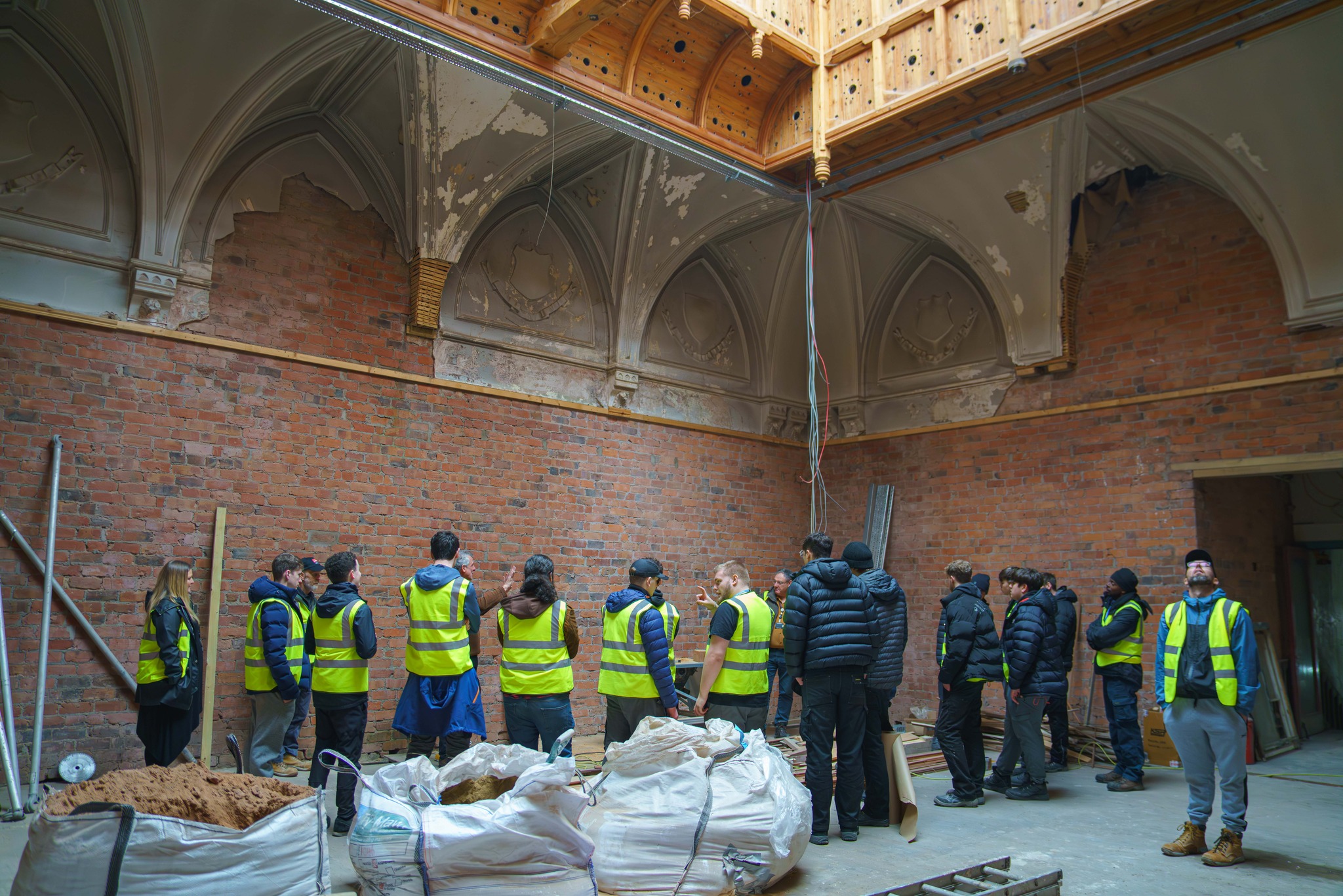 Students at Southport College were given an exclusive tour inside one of Southports most historic buildings as it undergoes a fascinating restoration process