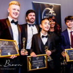 The 2024 Pride Of Sefron Awards at The Grand on Lord Street in Southport. The Young Sportsperson Of The Year winners: Jack Carney (left), Joshua Morris (centre) and Louis Cheung-Turner (right)