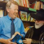 Tributes have been paid to Laurie Hardman the owner of Broadhurst's bookshop in Southport.Laurie with author Terry Pratchett on a visit to the shop