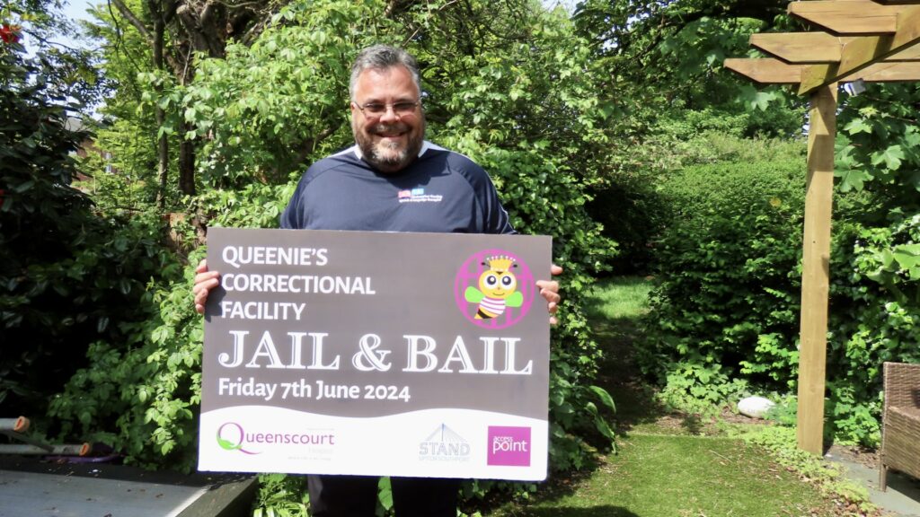 Christopher Gerring is taking part in the Jail and Bail fundraiser for Queenscourt Hospice. Photo by Andrew Brown Stand Up For Southport