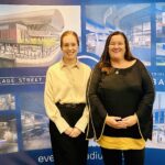 Councillor Marion Atkinson, Leader of Sefton Council (left) and Alix Waldron, Everton's Director of New Stadium Development (right)