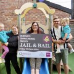 Fran Taylor, owner of Frantastic, is joining the Jail and Bail challenge for Queenscourt Hospice. Fran Taylor is pictured with Mike Paton, Fran’s granddaughters Lara Taylor and Dollie Taylor, and great granddaughter Ivy Taylor Photo by Andrew Brown Stand Up For Southport