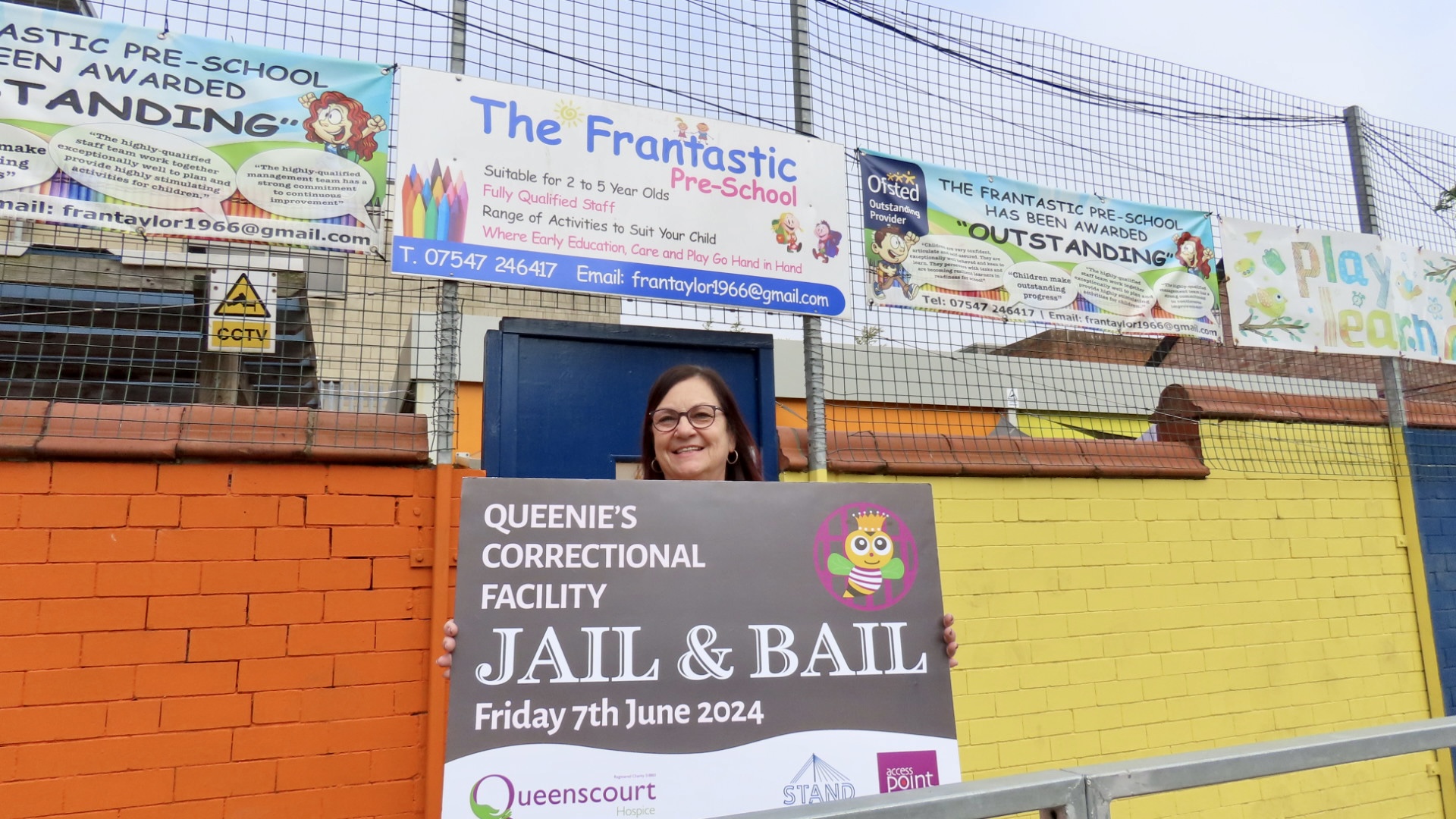 Fran Taylor, owner of Frantastic, is joining the Jail and Bail challenge for Queenscourt Hospice. 