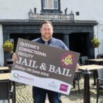 Dave Langshaw, the landlord of The Hesketh Arms pub in Churchtown in Southport, is taking part in the Jail and Bail fundraiser for Queenscourt Hospice.