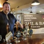 Dave Langshaw, the landlord of The Hesketh Arms pub in Churchtown in Southport, is taking part in the Jail and Bail fundraiser for Queenscourt Hospice.