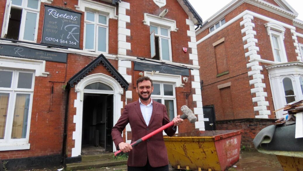 David Lloyd, Director of Lloyd and Co Financial Planning is revamping the former Rueters restaurant and bar on Hoghton Street in Southport. Photo by Andrew Brown Stand Up For Southport