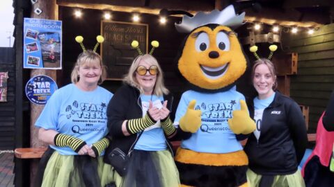 Over 1,000 of Star Trekkers turn Southport sky blue in annual fundraiser for Queenscourt Hospice