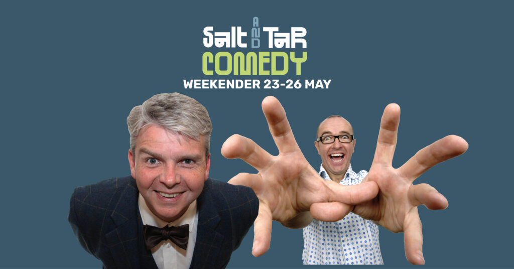 John Harding and Brendan Riley will perform at the Salt and Tar Comedy Weekender in Bootle