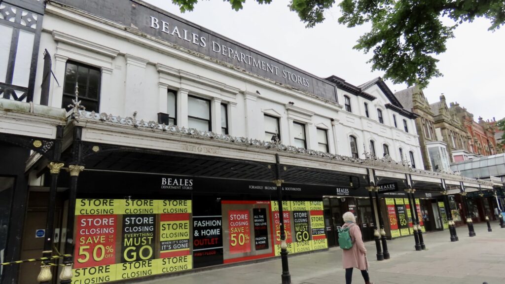 Beales department store on Lord Street in Southport.
