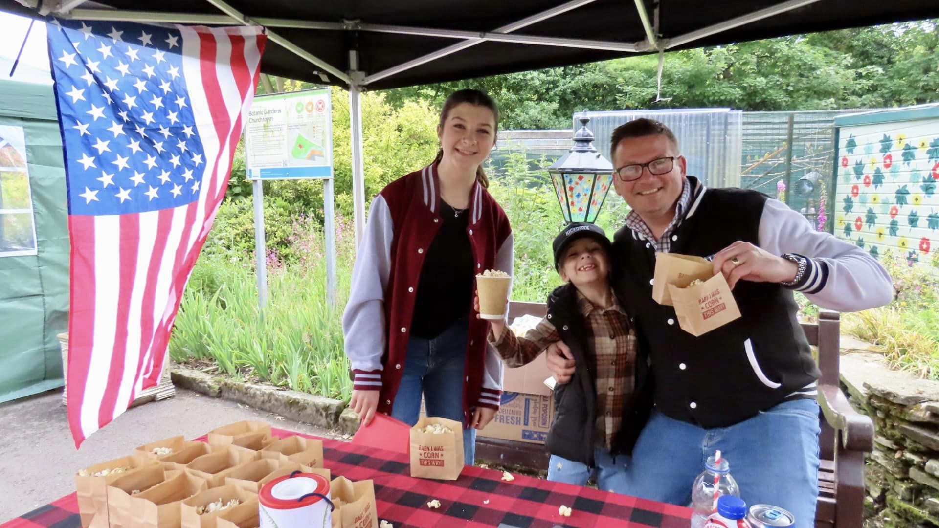 Visitors enjoy the Botanic Gardens Family Fun Day in Churchtown in Southport. Hickory's in Southport were giving away free popcorn 