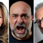 Jo Caulfield, Omid Djalili and Ben Elton