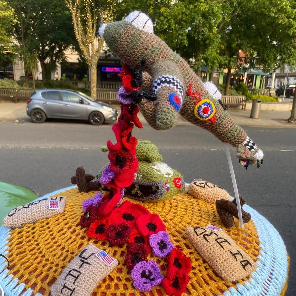 The Southport Hookers yarn bombing group in Southport have created special D-Day themed postbox toppers to mark the 80th anniversary of the Normandy invasion. One of the toppers is dedicated to Southport D-Day veteran Harry Howorth, who died recently aged 102