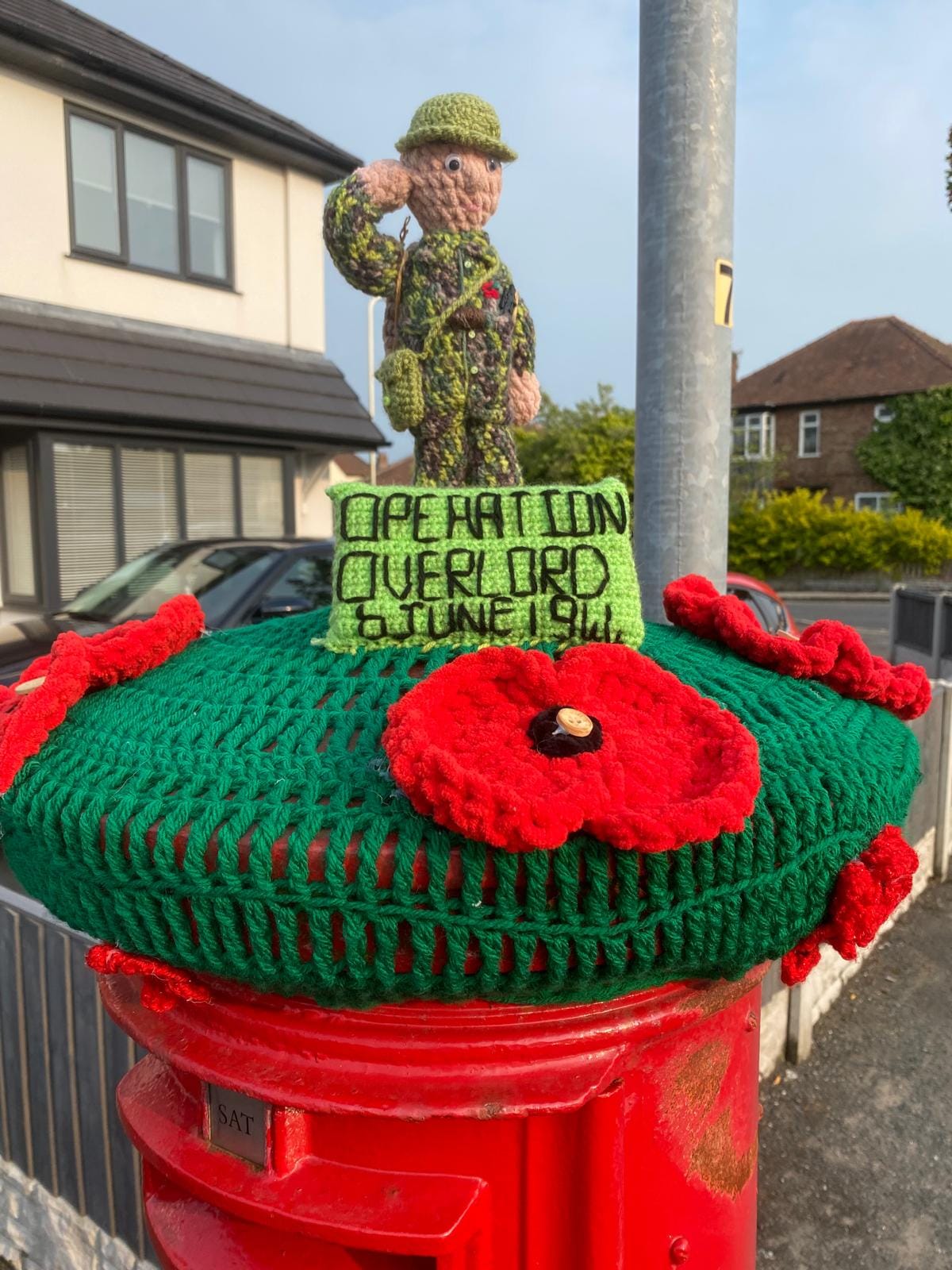 The Southport Hookers yarn bombing group in Southport have created special D-Day themed postbox toppers to mark the 80th anniversary of the Normandy invasion. One of the toppers is dedicated to Southport D-Day veteran Harry Howorth, who died recently aged 102