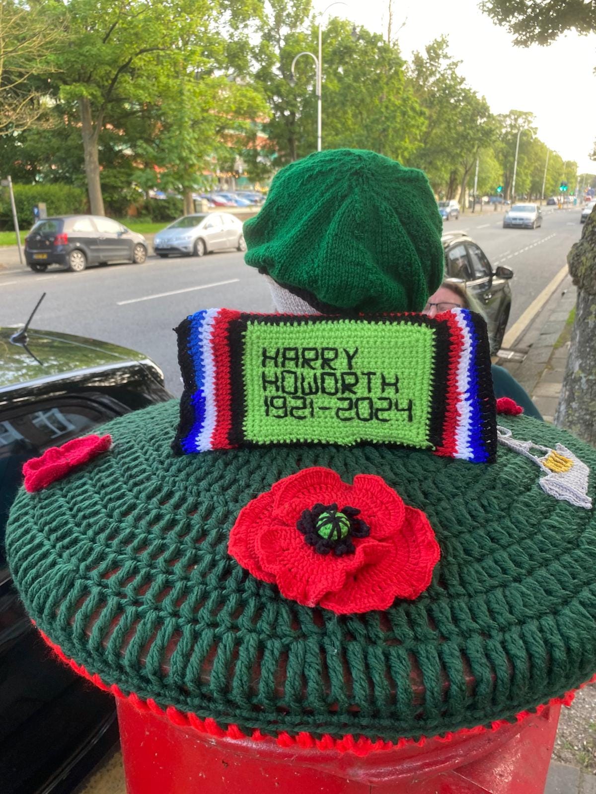 The Southport Hookers yarn bombing group in Southport have created special D-Day themed postbox toppers to mark the 80th anniversary of the Normandy invasion. One of the toppers is dedicated to Southport D-Day veteran Harry Howorth, who died recently aged 102