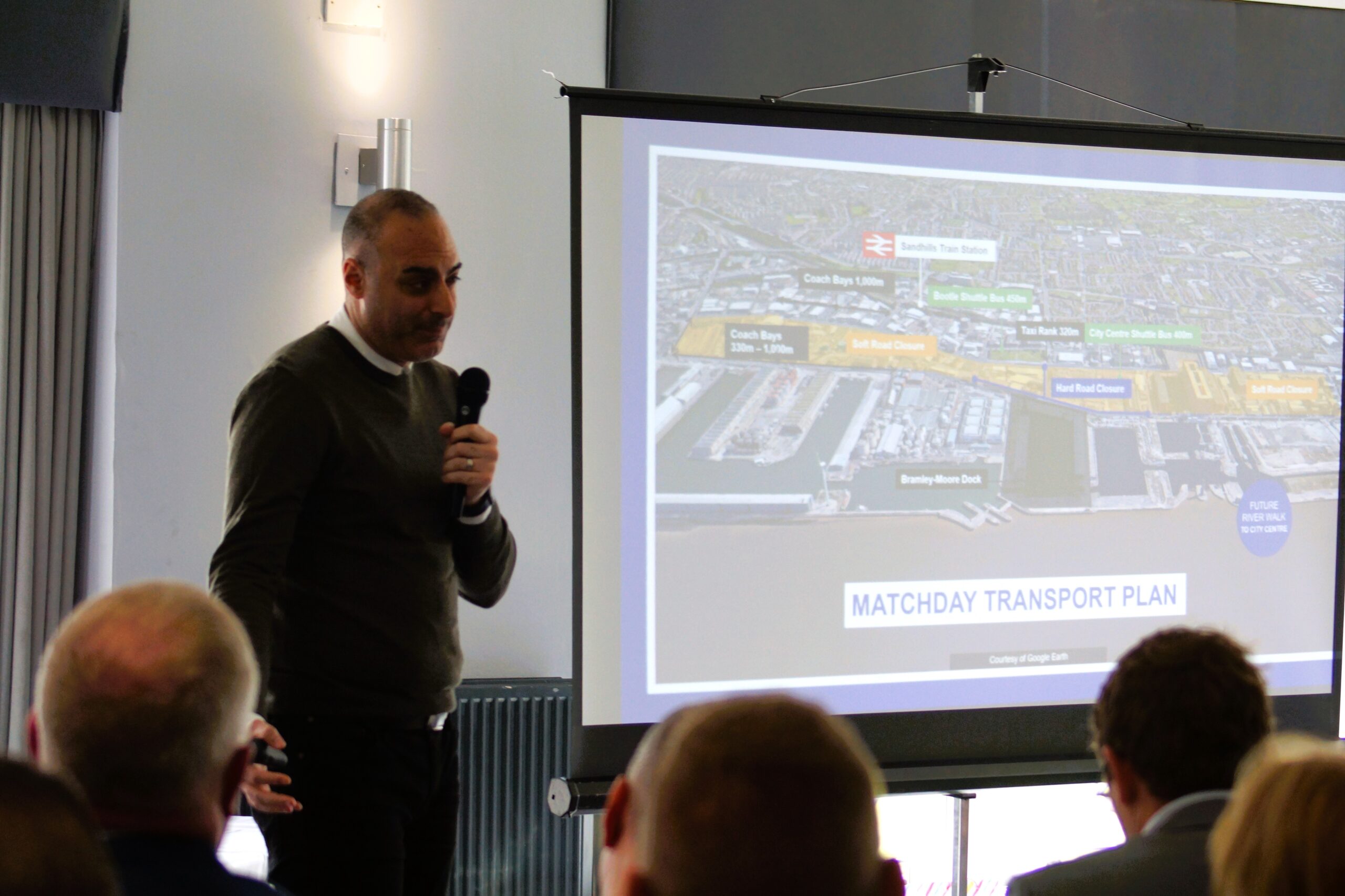 Football, the economy and free support for businesses were the three main topics at InvestSeftons summer Economic Forum on 6th June 2024. Mo Maghazachi, Senior Liaison and Engagement Manager at Everton FC