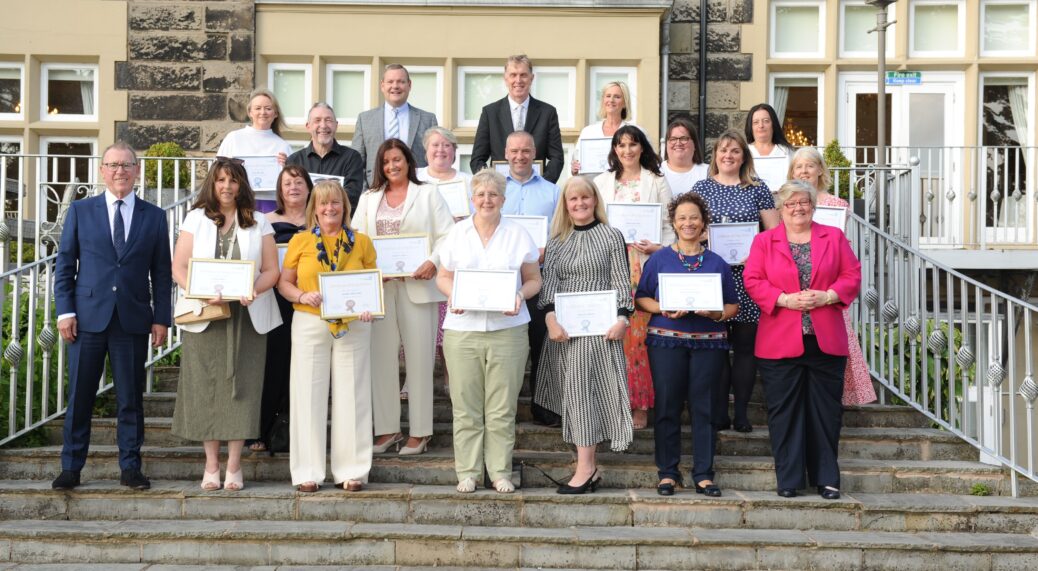 Staff from Mersey and West Lancashire Teaching Hospitals NHS Trust receive their long service awards at a special ceremony held at West Tower