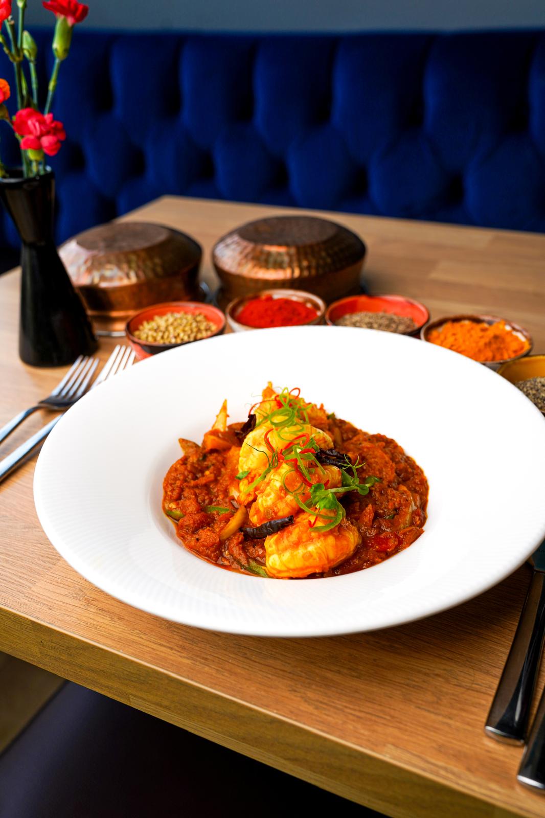 Kalash Divine Indian on Lord Street in Southport. King Prawn Jalfrezi 