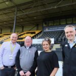 Sandgrounders Business Club. Adrian Hunter, Chris Harding, Victoria Jones and Darren Court. Photo by Andrew Brown Stand Up For Southport