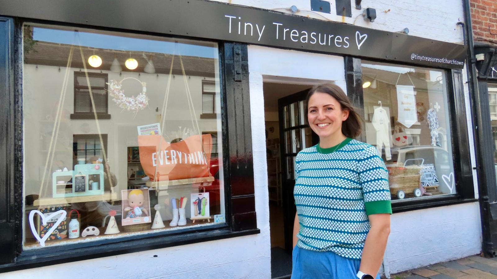 The Tiny Treasures shop for babies, toddlers, young children and parents in Southport is celebrating its first birthday this summer. The shop, on Botanic Road in Churchtown, is owned by Lauren Baker. Photo by Andrew Brown Stand Up For Southport