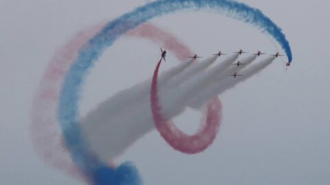 RAF Red Arrows celebrate 60th anniversary as they wow thousands at 2024 Southport Air Show