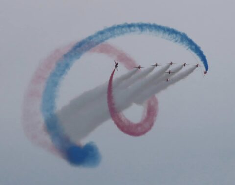 RAF Red Arrows celebrate 60th anniversary as they wow thousands at 2024 Southport Air Show
