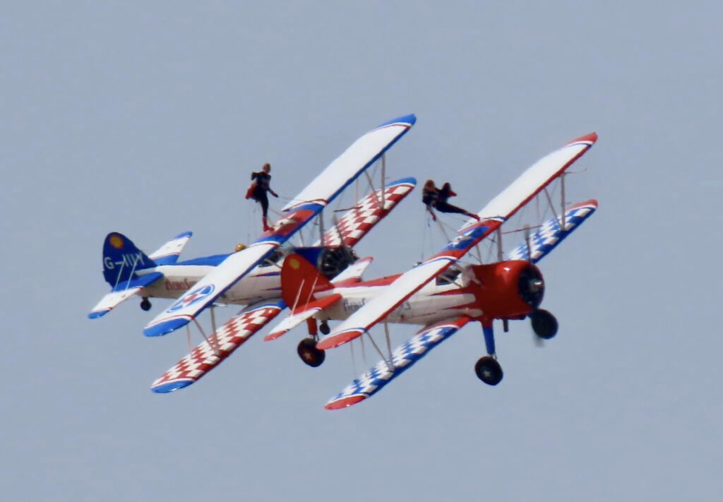 Southport Air Show. The wing walkers