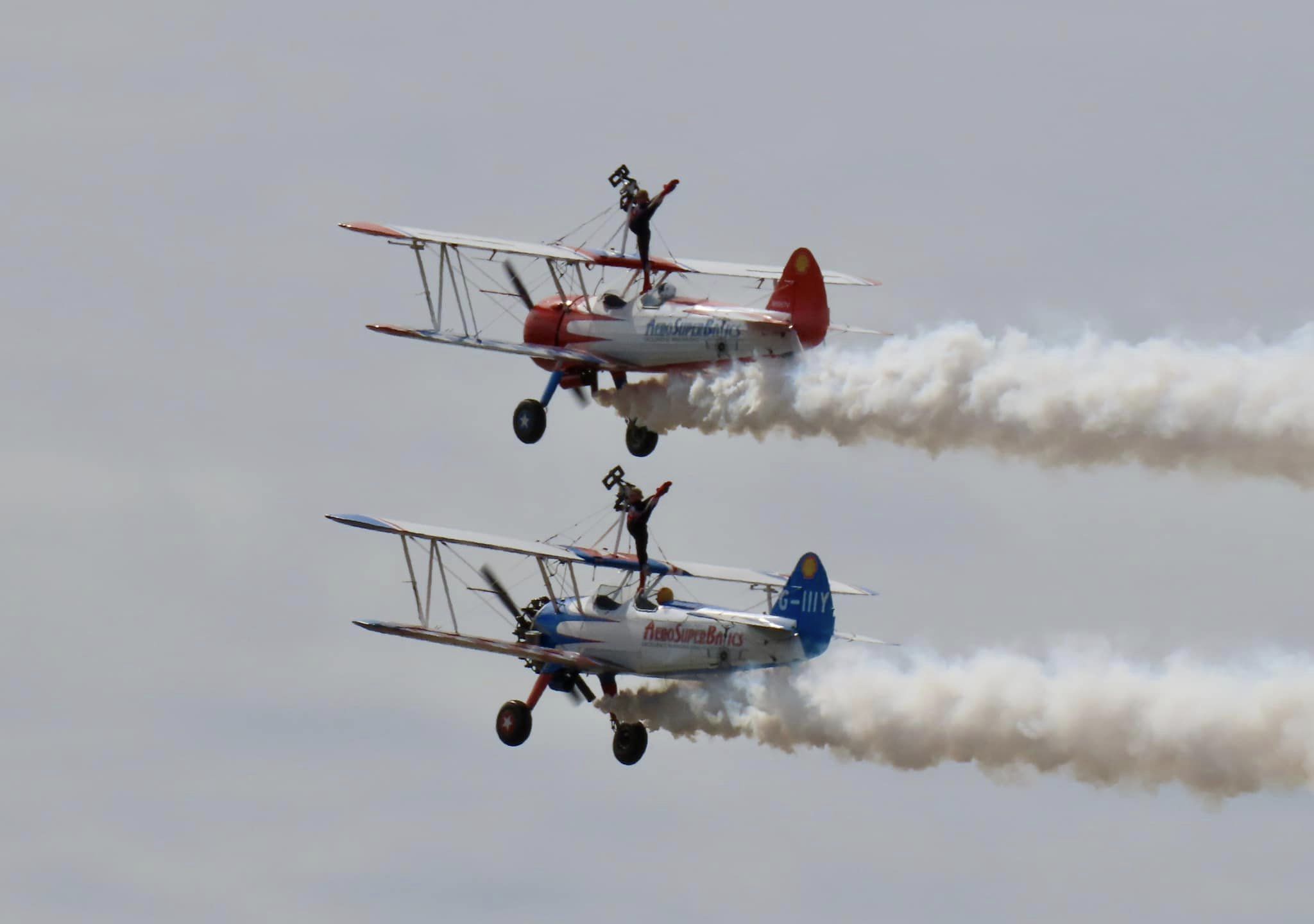 Southport Air Show. The wing walkers Photo by Andrew Brown Stand Up For Southport