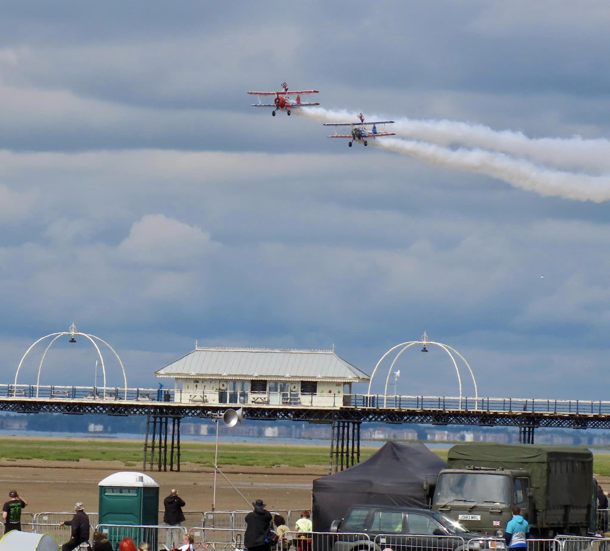 Southport Air Show. The wing walkers