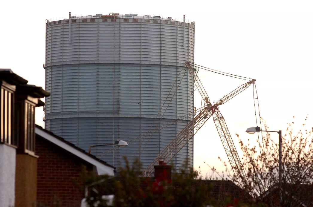 The former gasometer in High park in Southport. Photo by Gareth Jones 