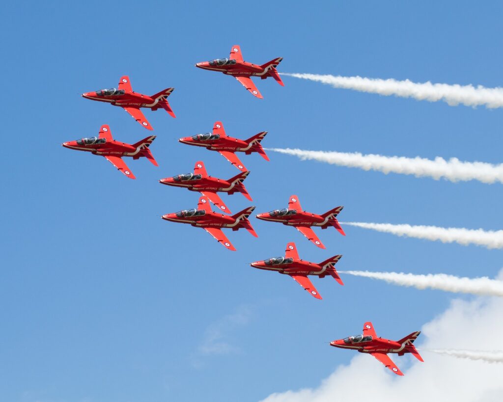 The RAF Red Arrows at Southport Air Show